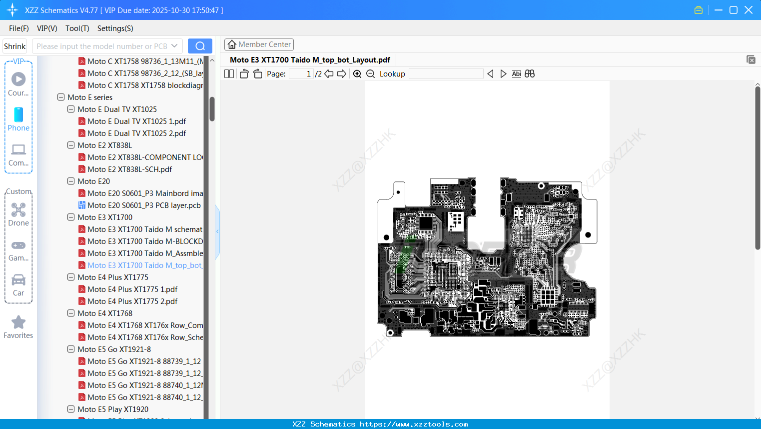 Motorola Moto E3 XT1700 Taido M_top_bot_Layout